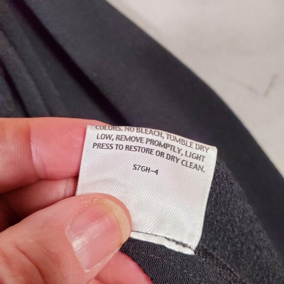 EILEEN FISHER Blouse Womens 2X Black Button V Neck Lagenlook Capsule Minimal - Picture 7 of 7